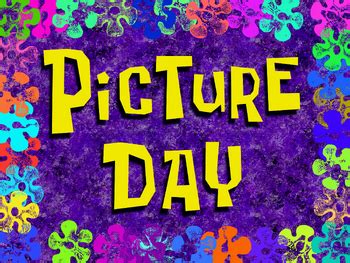 spongebob picture day transcript.